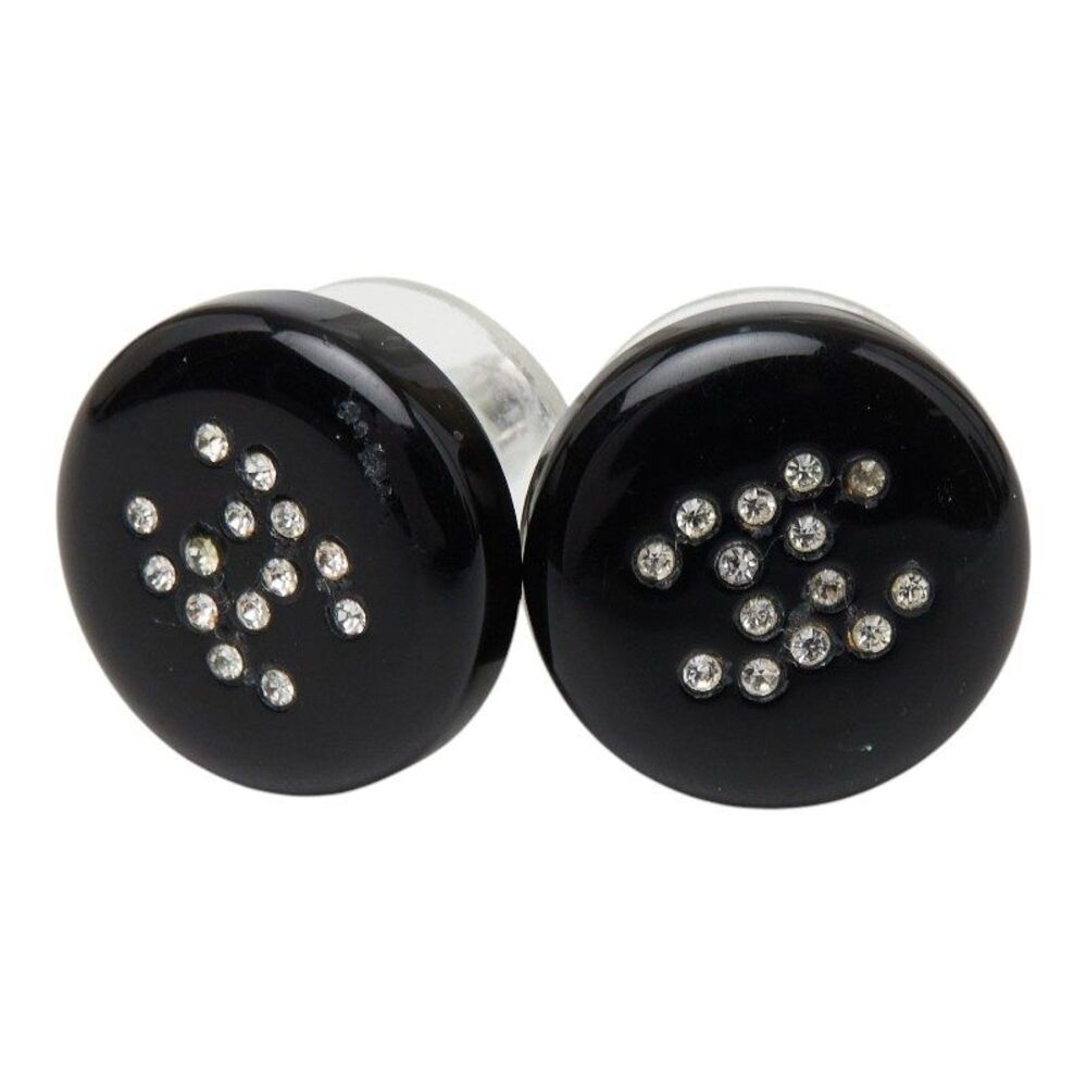 Chanel Coco Mark Round Stud Earrings